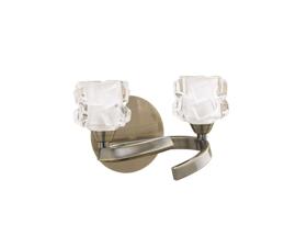Ice Antique Brass Wall Lights Mantra Armed Wall Lights